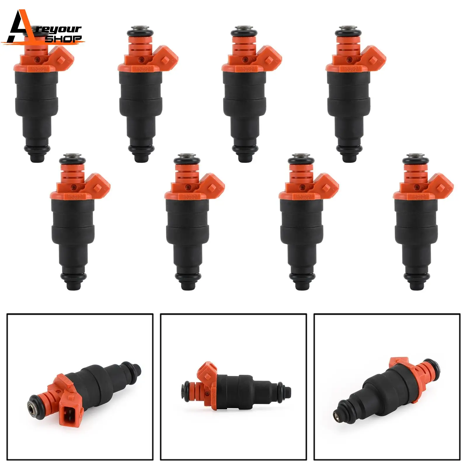 

Areyourshop 8PCS Fuel Injectors Fit For Cherokee 4.0L 2.5L RAM 1500 2500 3500 5.9L 0280150157 53030343 Car Auto Parts