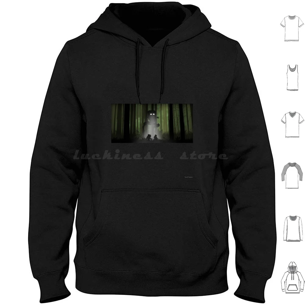 Толстовка с капюшоном Endor Misadventures, хлопок, с длинными рукавами, ретро, винтажная, Ewoks At St Endor R2d2 C3po, научная фантастика, путешествия, лесной пейзаж, компьютерщик