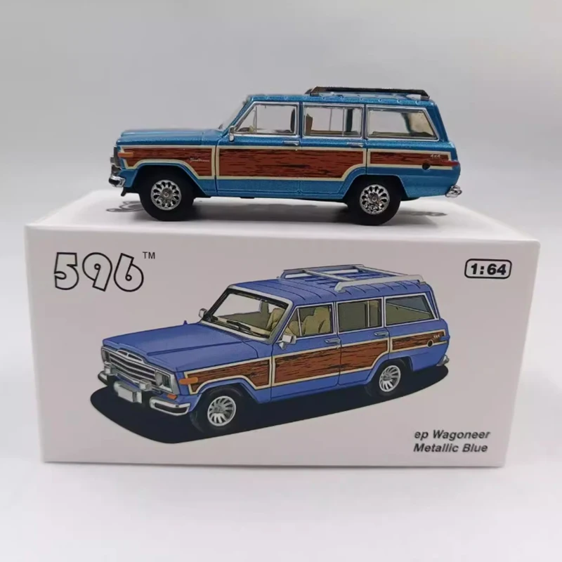 

596 литой под давлением масштаб 1:64 Wagoneer, имитация сплава, металлическая модель автомобиля, статическая коллекция, украшенные праздничные подарки, игрушки, сувенирный подарок