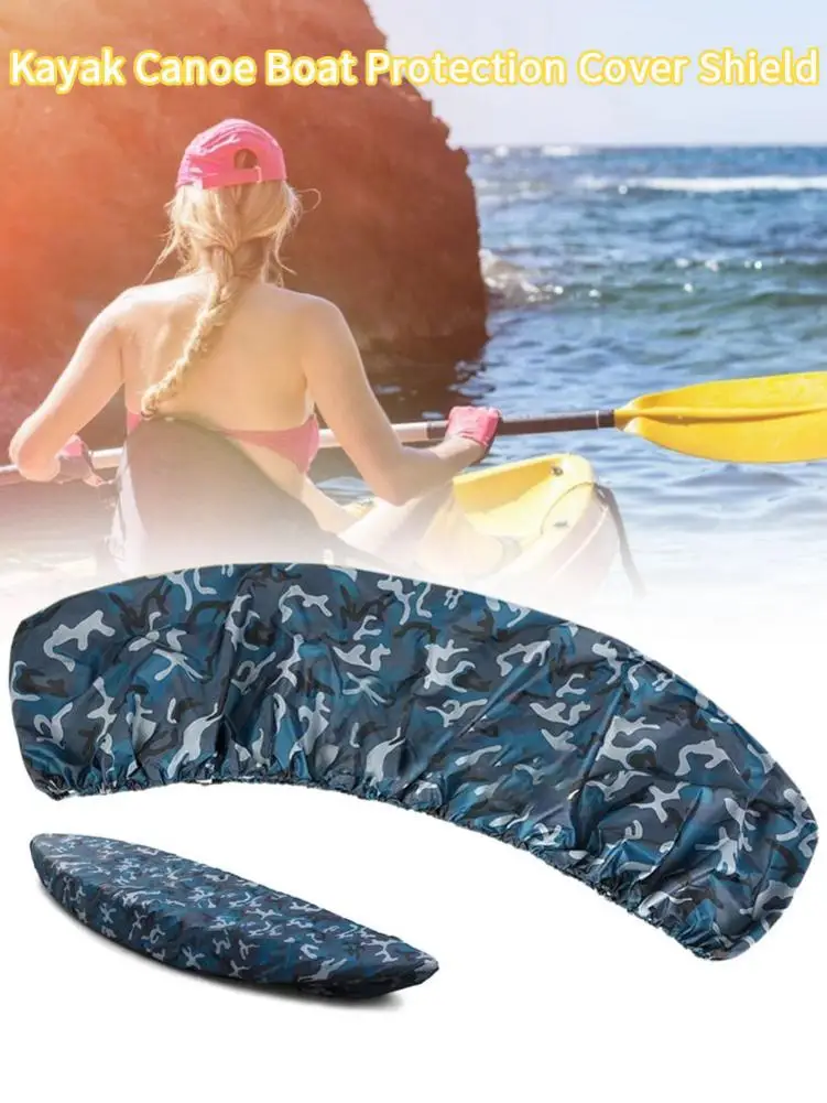 Kayak Storage Cover Universal Sport Waterproof Nylon Solar UV Resistant Dust Storage Cover Boat Canoe Dust Cover Shield