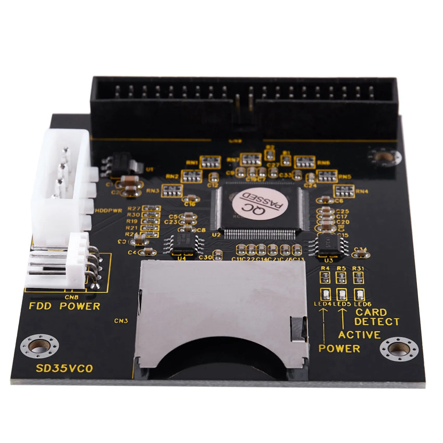 

2 карты SD SDHC SDXC MMC к адаптеру IDE 40Pin 3,5 дюйма