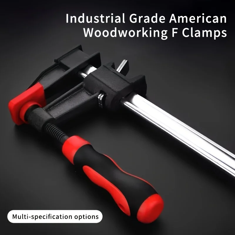 2PCS F-Type Fixing Clamp Woodworking Positioning Clip Adjustable Quick Release Clamp Heavy Carpentry Clamp Fixed F Clamp