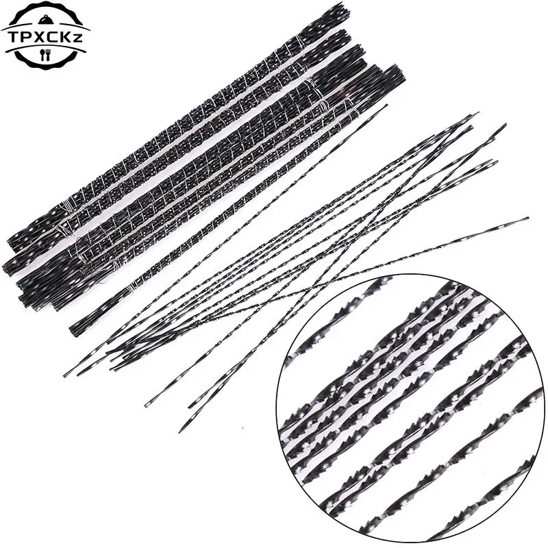 Cortador de hoja de sierra de alambre de diamante, cuchillas de plantilla de corte de Metal para joyería, herramientas de artesanía de mano para