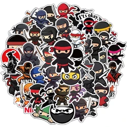 50PCS Creative Ninja Cute Cartoon Stickers Notebook Phone Case DIY Waterproof Decorative Stickers