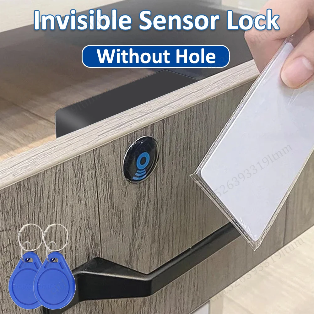 Intelligent Electronic Lock Invisible Sensor Cabinet Lock Smart Door Lock RFID Card For DIY Drawer Wardrobe Furniture Hardware