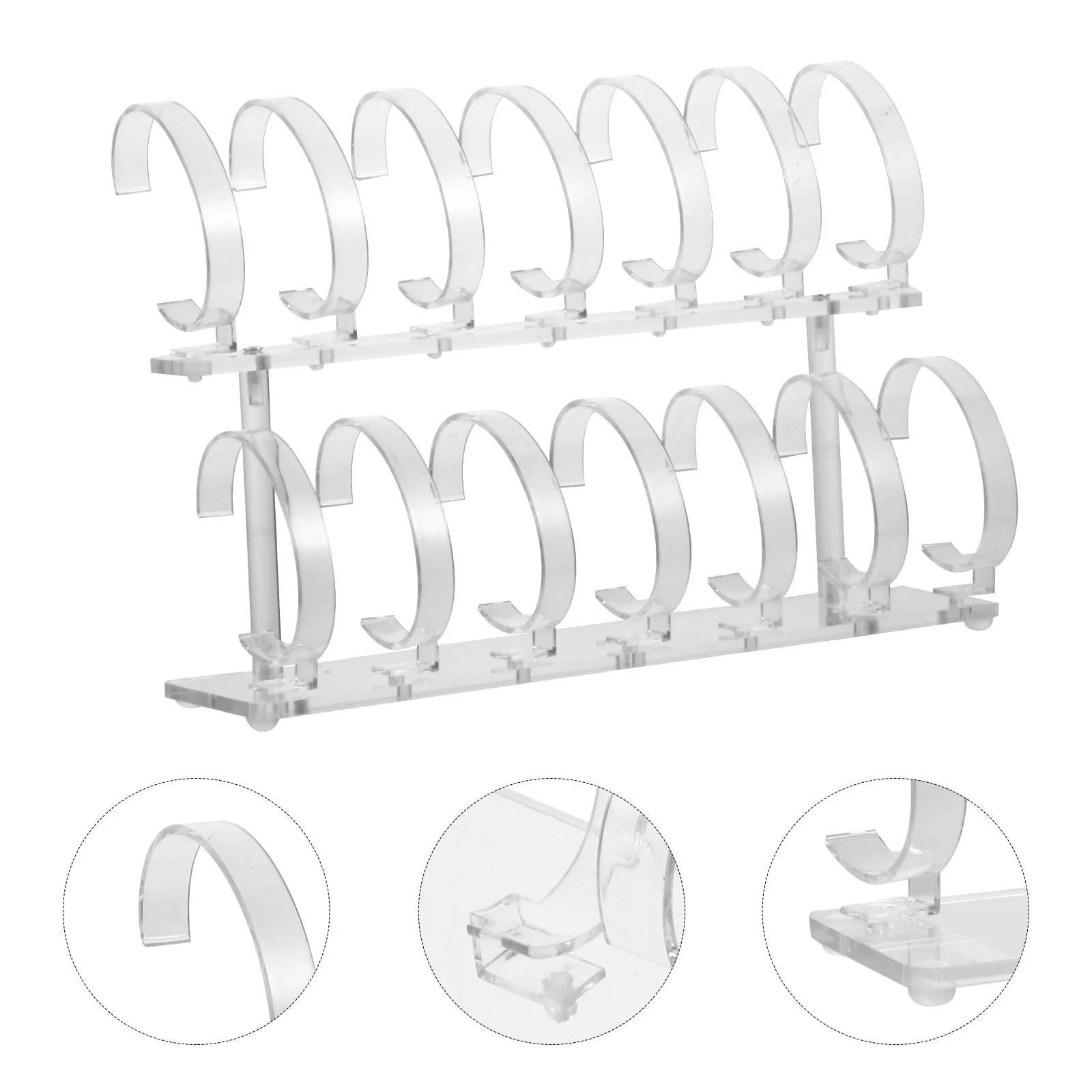 

Watch Stand Acrylic Transparent Ring Multi-Booth Removable Non-Slip Display Holder For All Types Of Watches Storage Rack