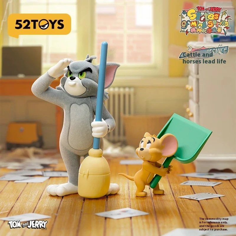 

Hot 52toys Cats And Mice Tom And Jerry Mental State Tasting Blind Box Hand-Made Toy Ornaments Children'S Holiday Birthday Gifts