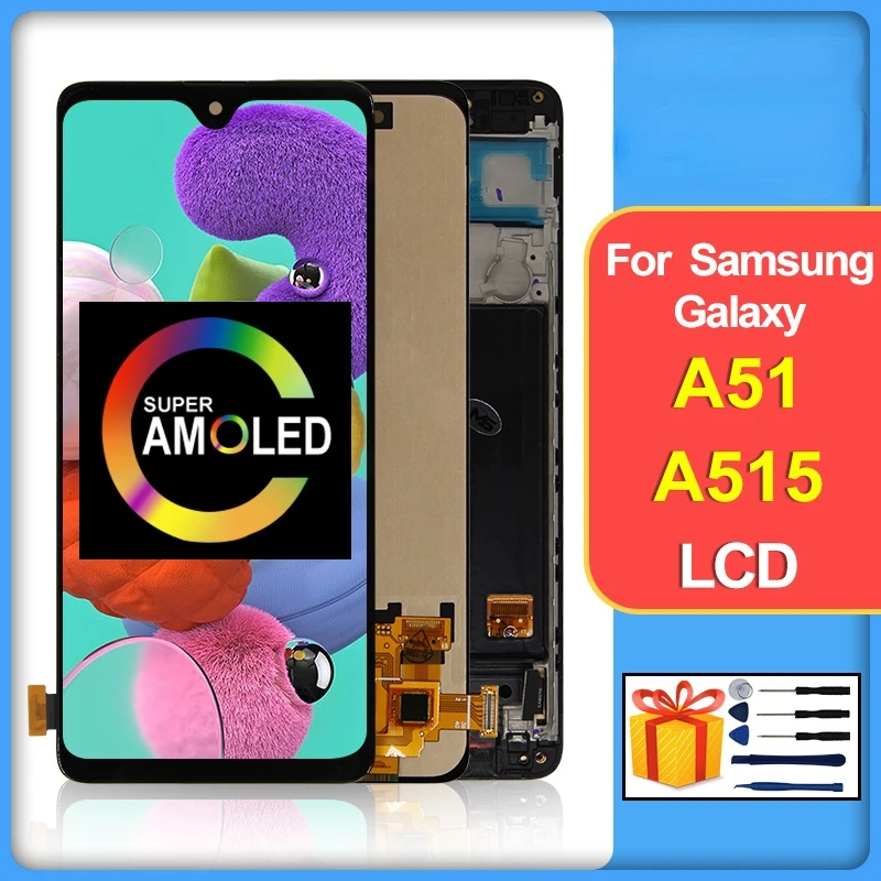 For Samsung Galaxy A51 LCD Touch Screen Digitizer For Samsung A515 Display A515F A515F/DS SM-A515F/DS LCD Replacement parts