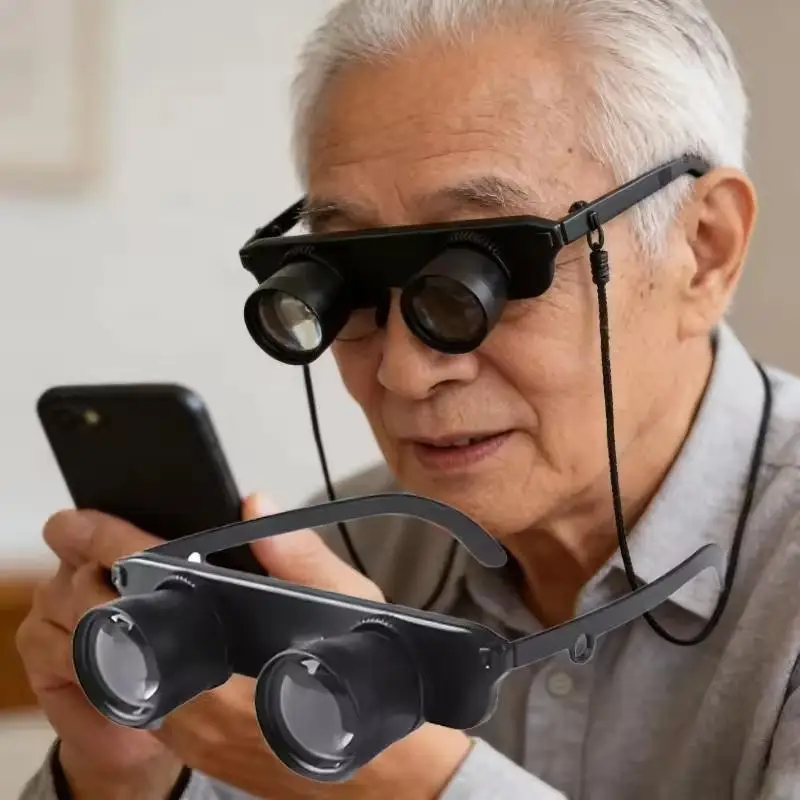 3-in-1 Tragbares Optisches Gerät Lupe Fernglas Einstellbare Vergrößerung Zoom – Detail 8
