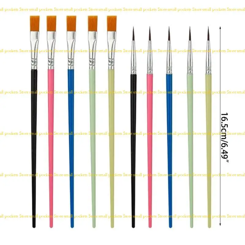 R1WD 10PCS PINDING PEINTÉ MAIN