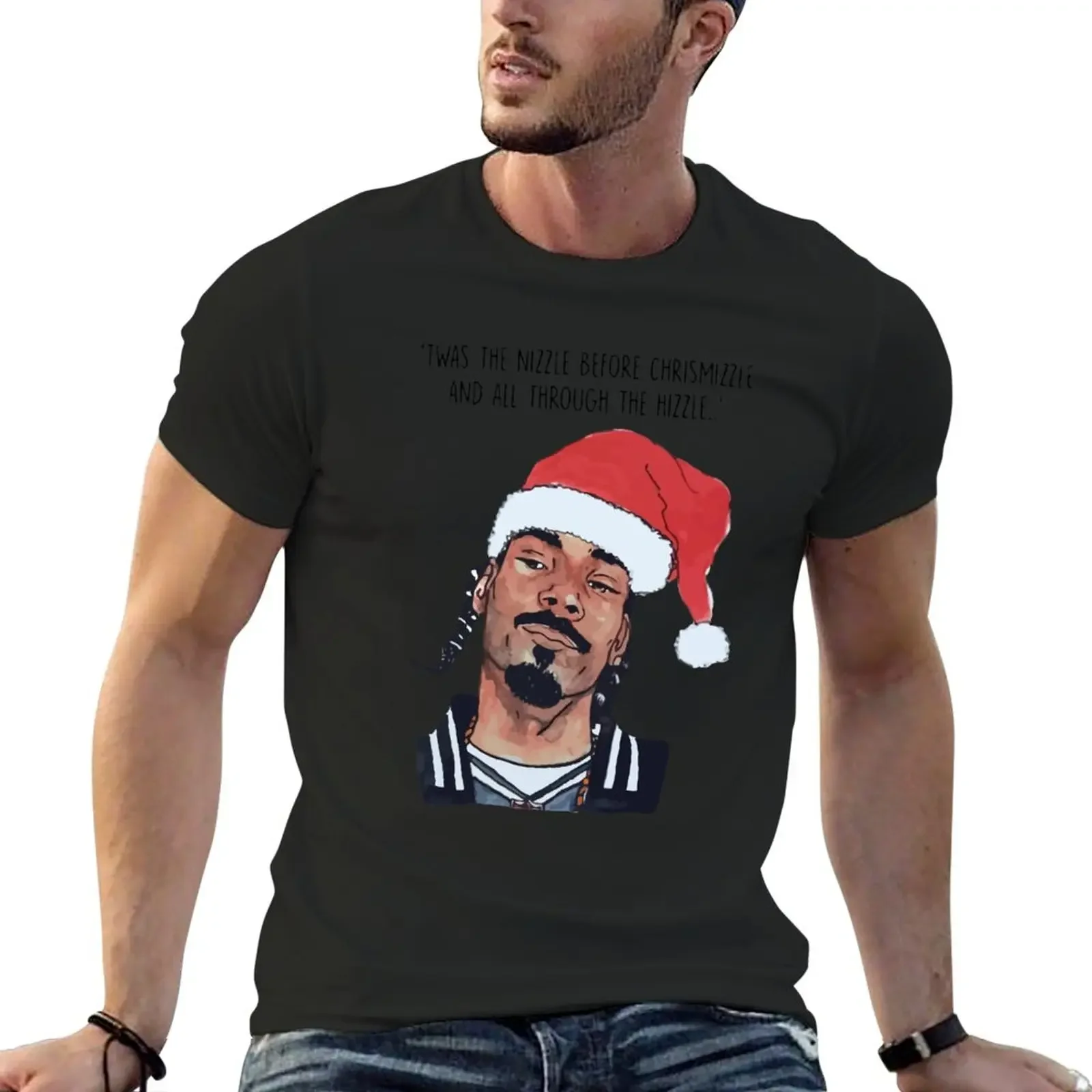 

Twas the Nizzle before Chrismizzle All Through the Hizzle T-Shirt shirts graphic tees hippie clothes designer t shirt men