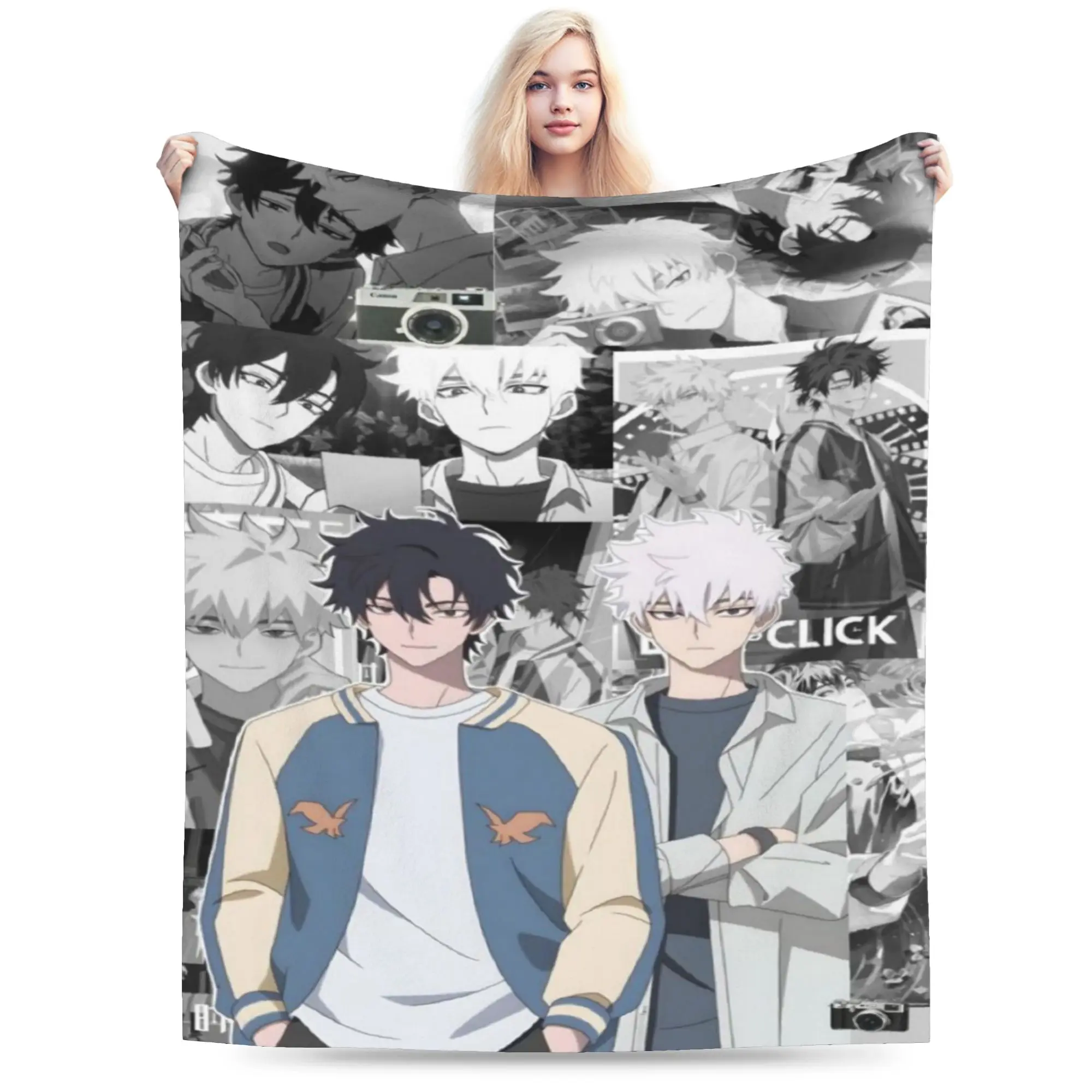 Link Click Anime Blanket Super Soft Warm  Throw Blankets for Sofa 50x60 Inch Multiple Sizes Rug Piece