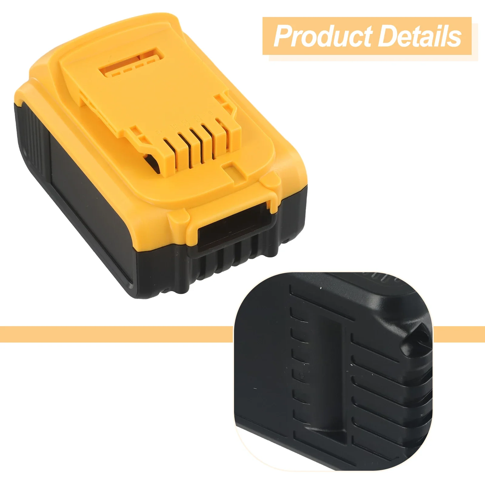 Li-Ion Battery Plastic Case Replacement For DeWalts 20V DCB201 DCB203 DCB204 DCB200 Power Tool Battery Shell Housing Case Part