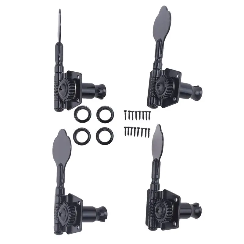 

ABLB-4 шт. колки для настройки гитары, колки для электробаса, колки с открытым редуктором, машинки для настройки гитары Fender Jazz Bass