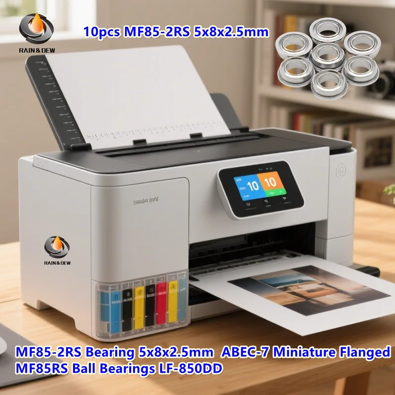 

10 шт. MF85-2RS подшипник 5x8x2,5 мм ABEC-7 миниатюрные фланцевые шарикоподшипники MF85RS LF-850DD