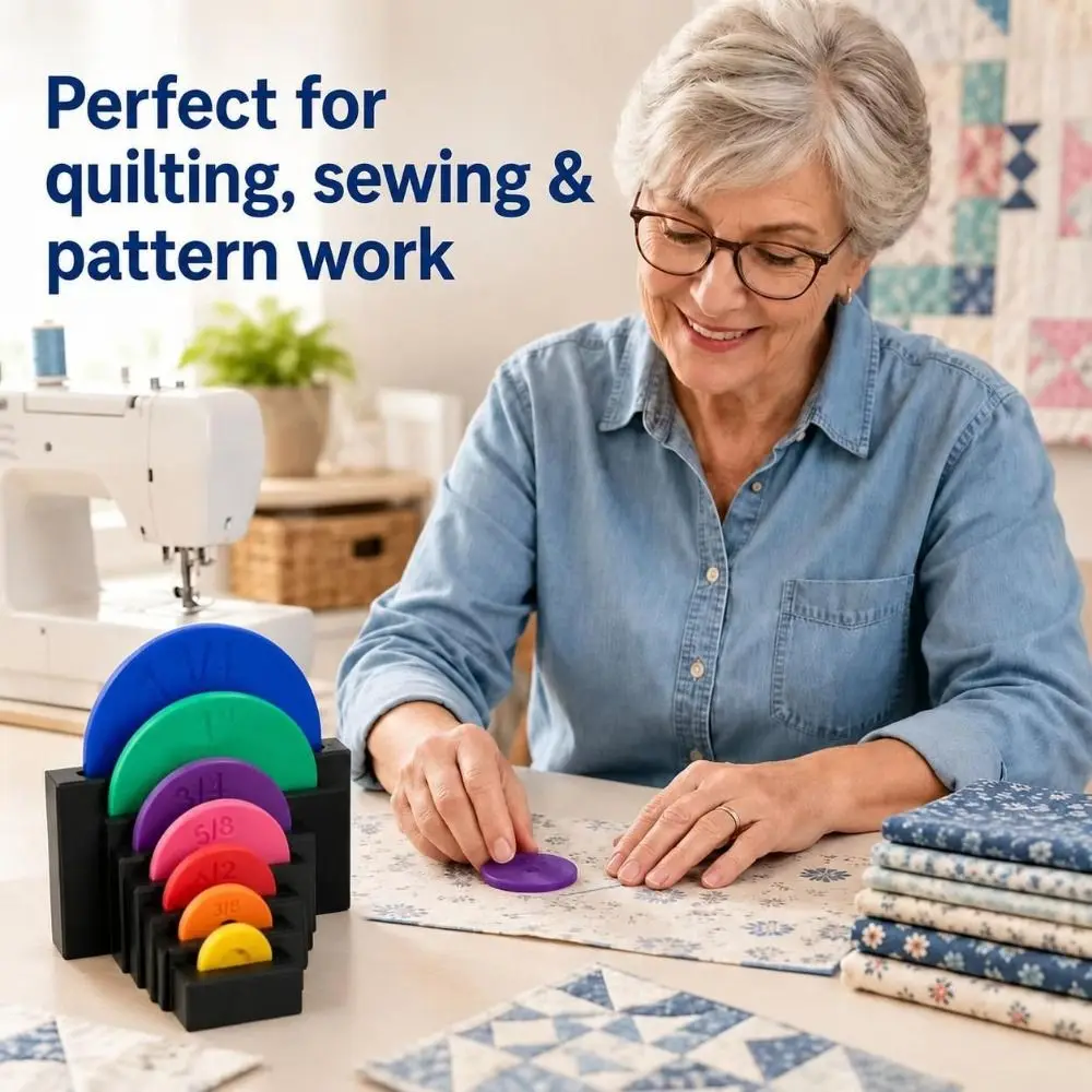 New PLA Seam Allowance Disc Set Disc Structure Seam Allowance Marking Sewing Disc Set Sewing Tools Sewing Projects