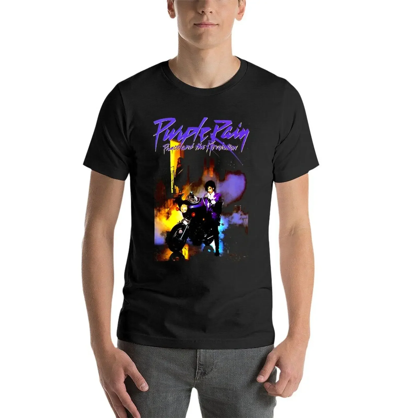 Prince Purple Rain Rock Lovesexy 1999 T-shirt uni bon marché MT graphique t-shirts vintage graphique scopique hommes hauts