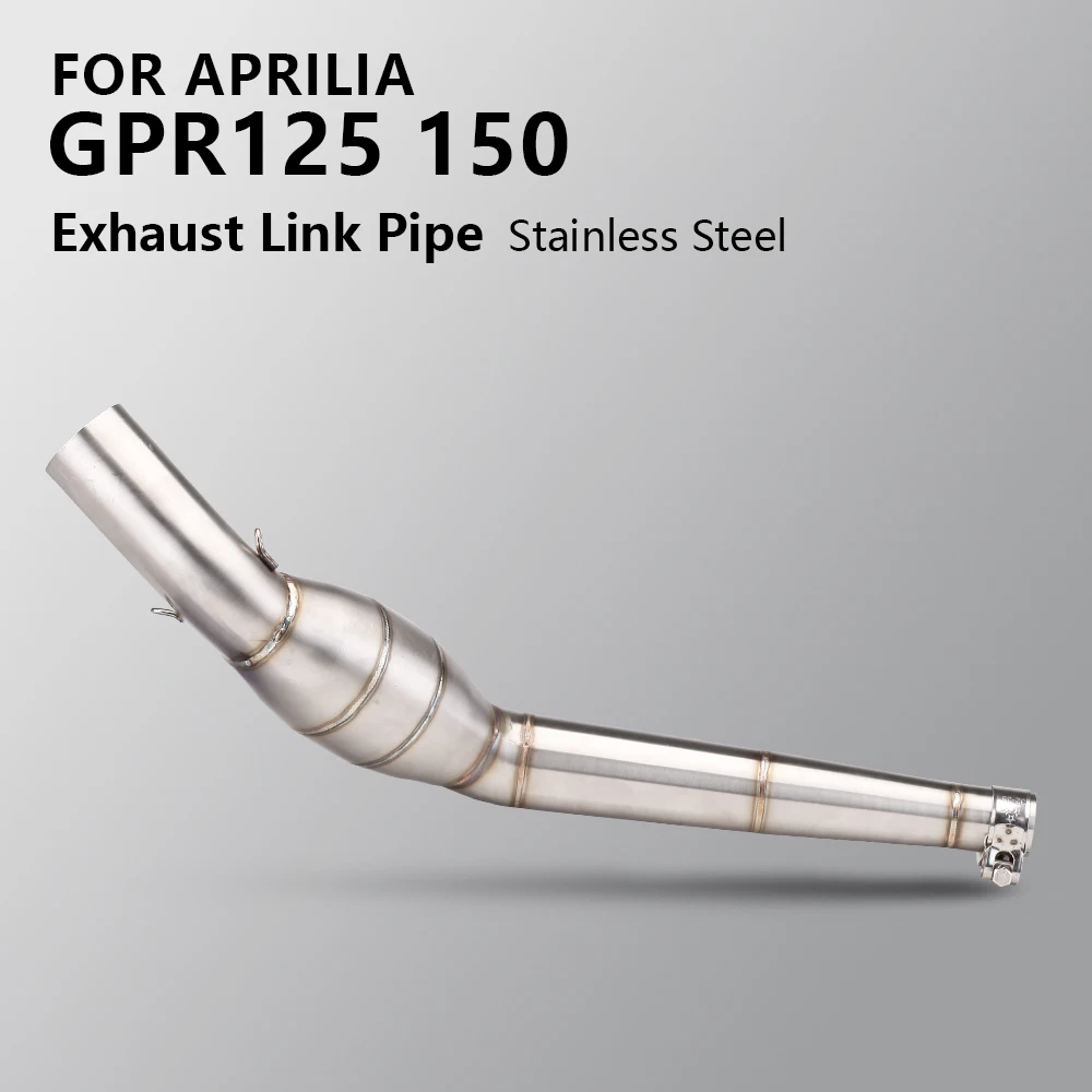 

For Aprilia GPR125 GPR150 GPR 125 150 Motorcycle Exhaust System Escape Modified Middle Link Pipe With Connect 51mm Muffler Tube