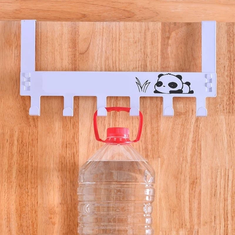 

White Modern Door Hook Damage Proof Wall Mounted Storage Solution Practical