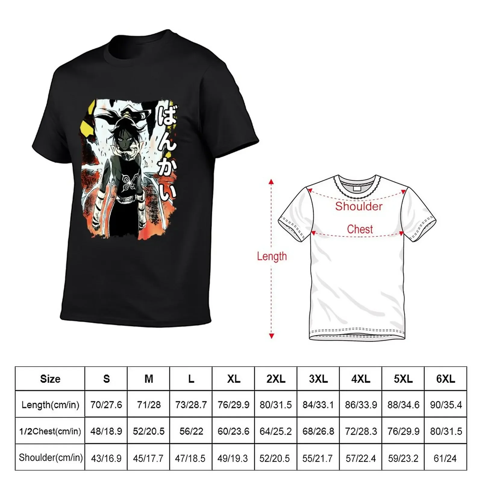 New yoruichi exited bankaai T-Shirt funny t shirt new edition t shirt oversized t shirt fitted shirts for men