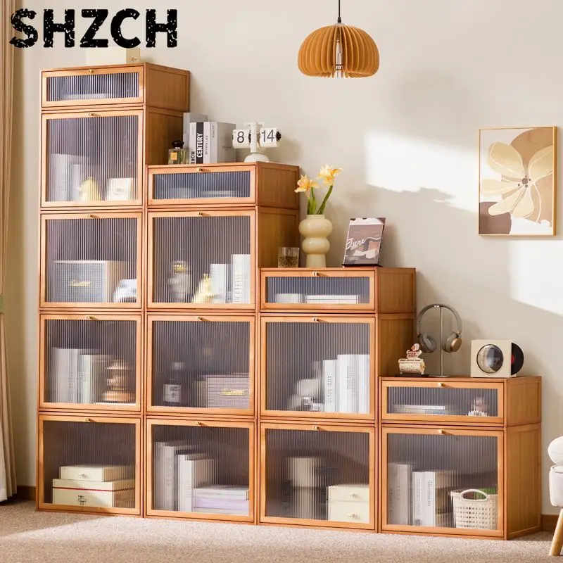 Front opening clamshell storage box Househol/d children's toys Snack sorting box Storage cabinet Storage wardrobe