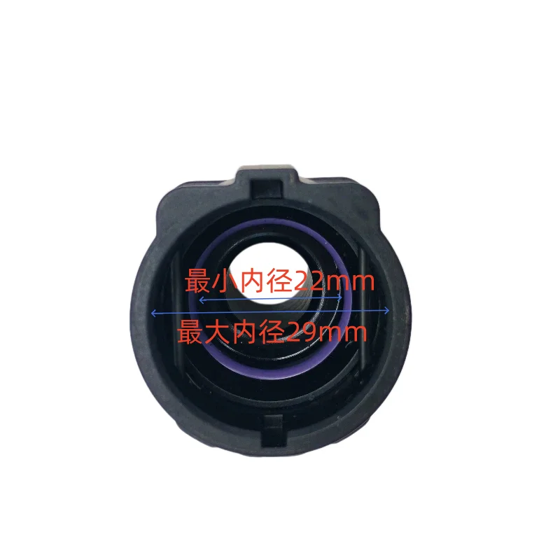 NW16 plastic straight connector 22mm inner diameter black warm air duct water pipe joint 180 degrees coolant water kettle 1PCS