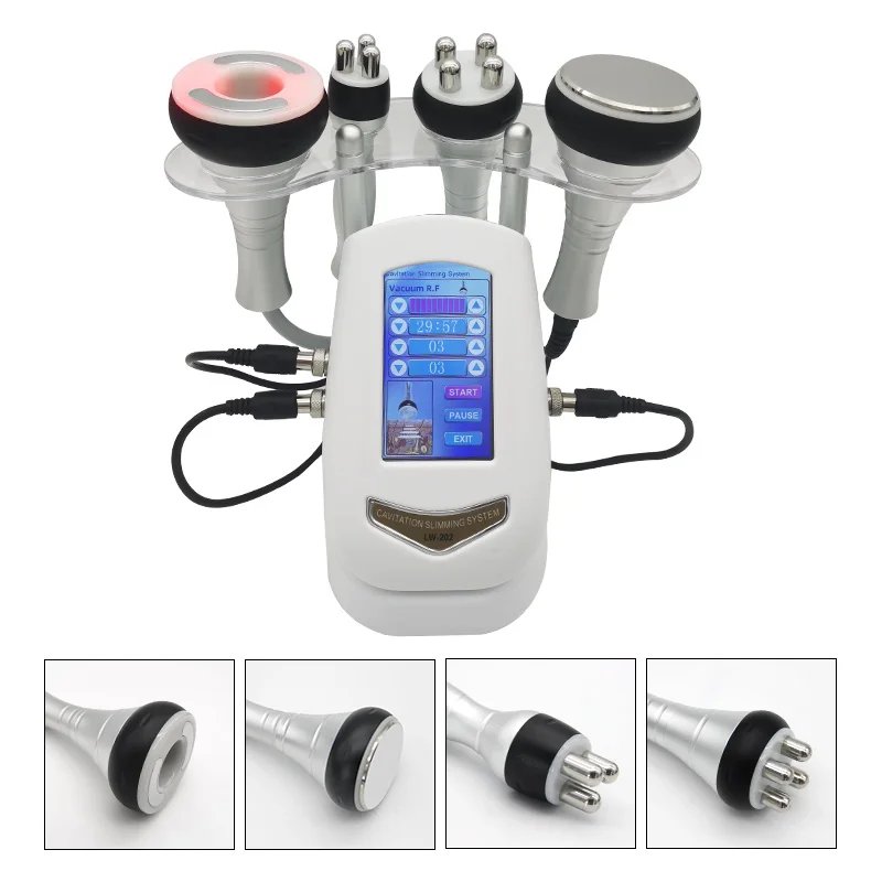 Nieuwe 40K 4 In 1 Vacuüm Lipo Ultrasone Cavitatie Rf Multipolar Rf Lichaam Afslankmachine Huidlifting Machine