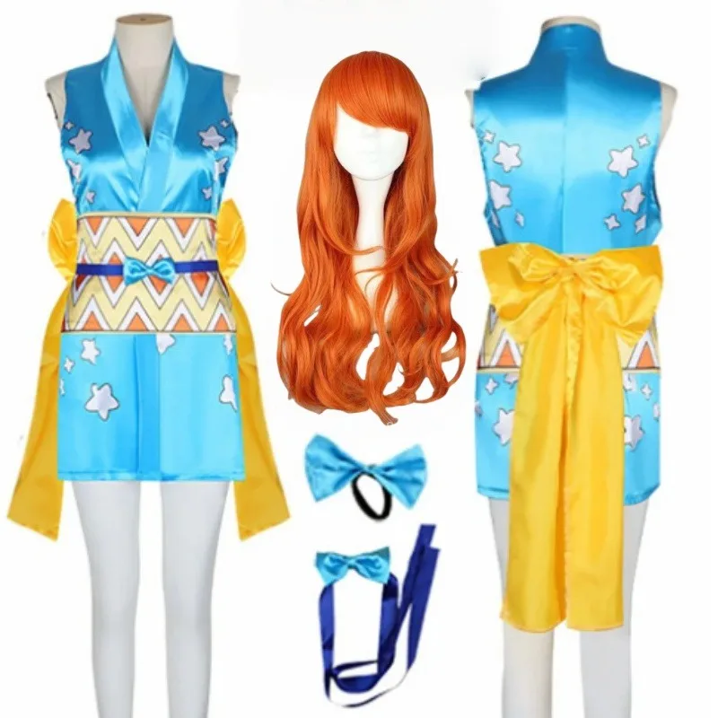 

Anime Nami Cosplay Costume Women's Sexy swimsuit Yukata Dress Halloween Carnival Adult Women Roleplay Outfit Female Halloween