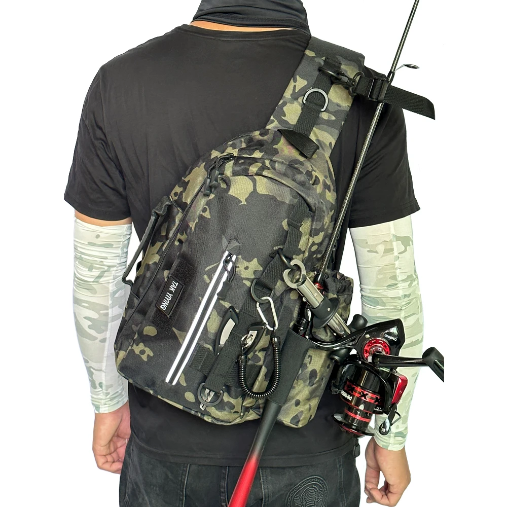 

Luya Multifunctional Waist Bag Single Shoulder Crossbody Backpack Rod Package Outdoor Equipment Fishing Fishing Gear Rod Bag