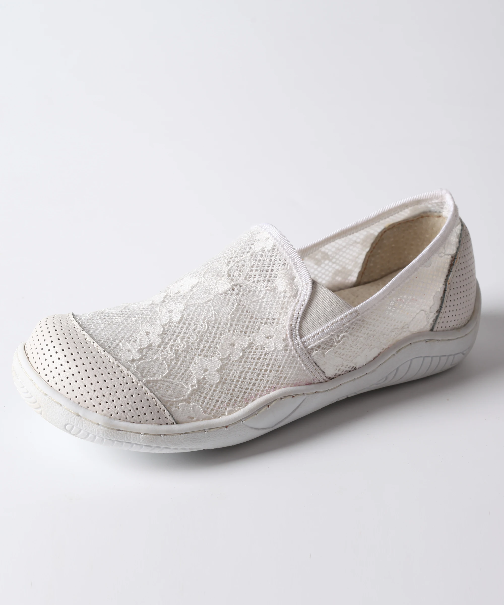 Women's  Flat TPR Thick-Soled Non-Slip Breathable Lace Single Shoes