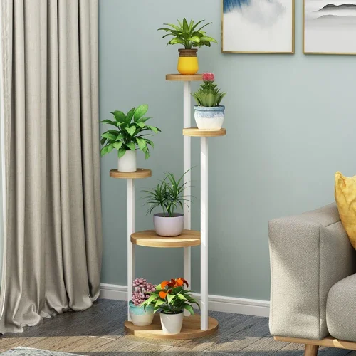 Creative Home Furniture Floor Plant Shelves Bedroom Apartment Storage Flower  Living Room Multi-layer Flower Stands