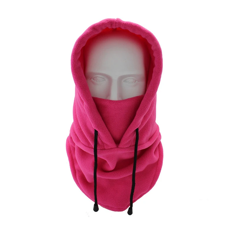 Thermal Fleece Balaclava Hat Hooded Neck Warmer Cycling Face Mask Outdoor Winter Skiing Sport Face Mask Men Cycling Masked Caps image 4