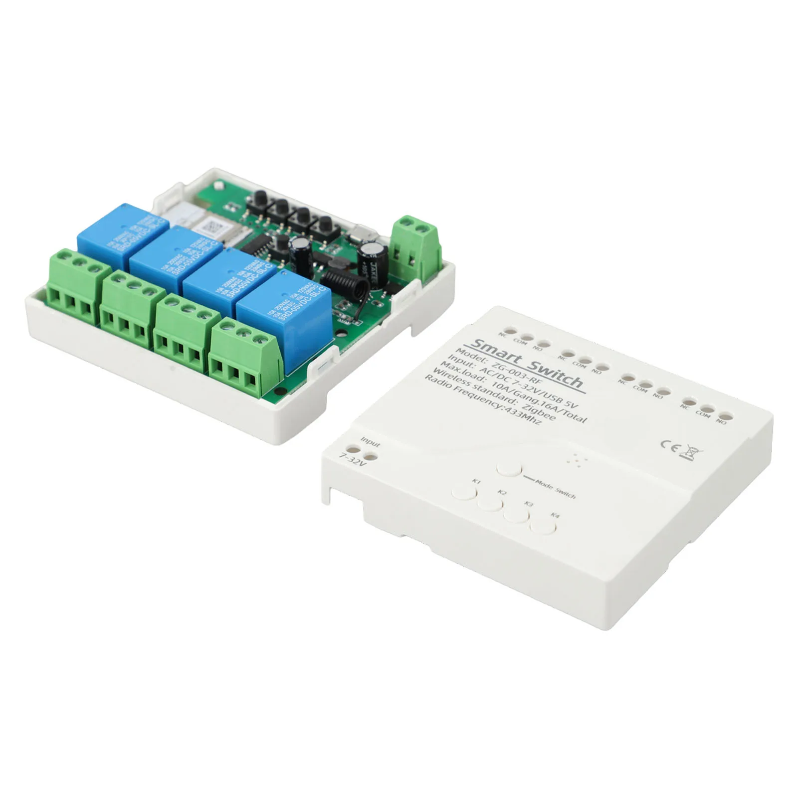 80*76*30mm Smart Remote Control Control Switch Voice Control Relay Working Temperature -20 To 70 Individual Group Management