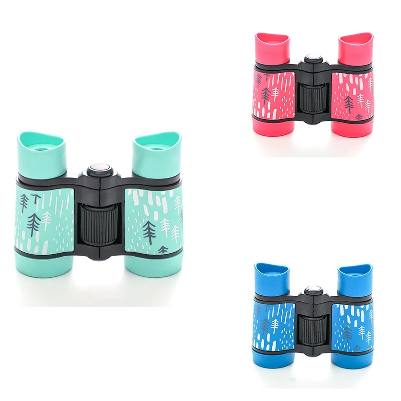 Children's Telescope 4 X 30 Color Rubber Handle Anti-Skid Children's Toy Binoculars Gifts Outdoor