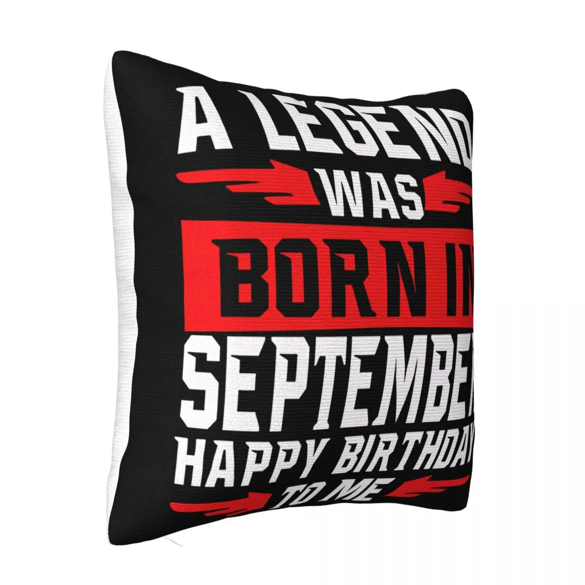 A Legend Was Born In September Happy Birthday To Me Men Black M 3Xl More Colors Pillow Case