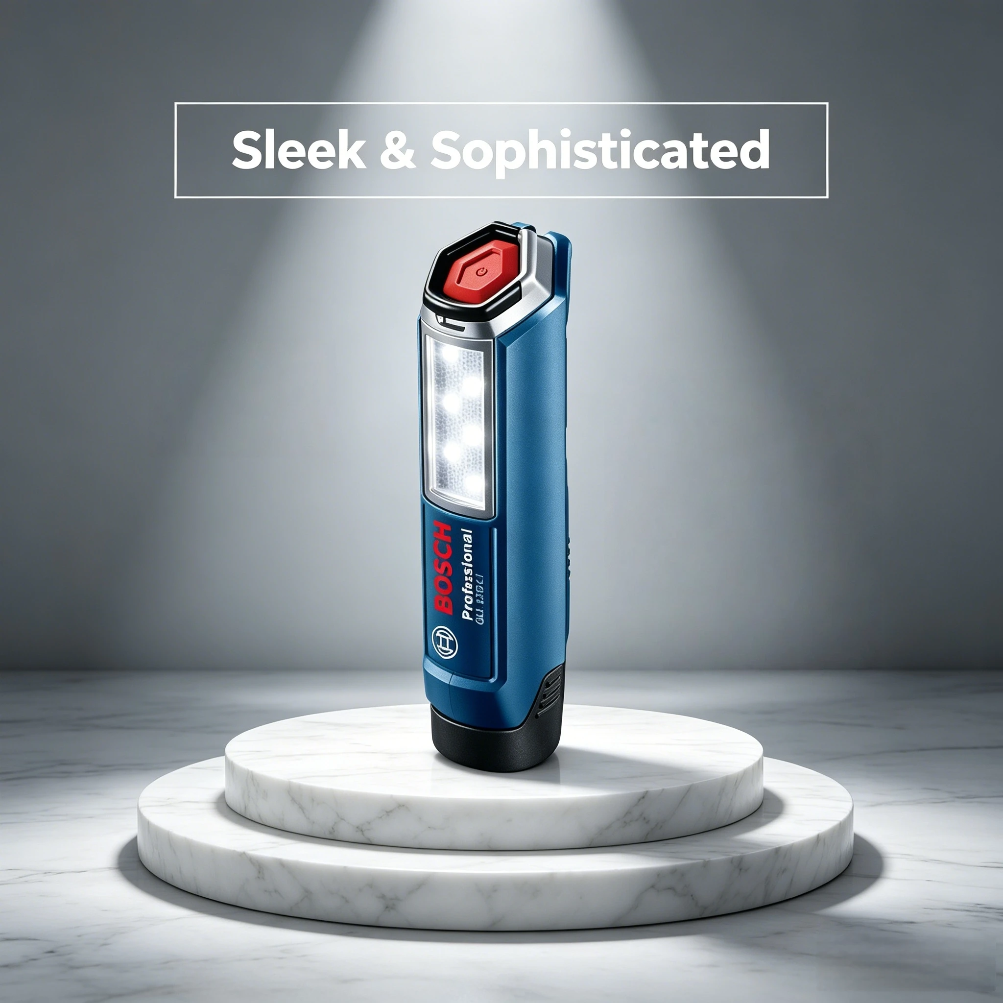 Bosch Rechargeable Light GLI 120-LI, Handheld 6 LED 300 Lumens Work Light for Woodworking, Home DIY, Indoor & Outdoor