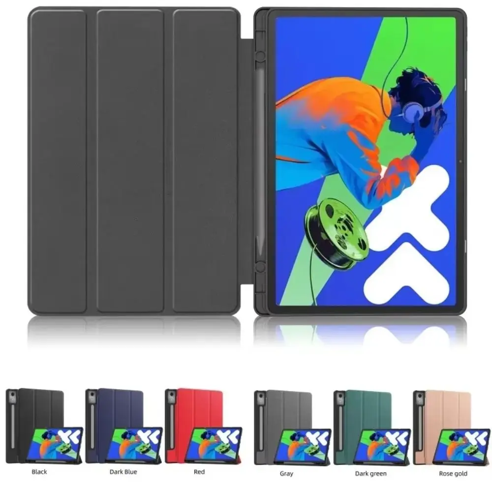 

Auto Sleep/Wake Tablet Case Tri-Folding Stand Smart TB375FC Tablet Cover Hard for Lenovo Xiaoxin Pad Pro 2025 12.7 inch