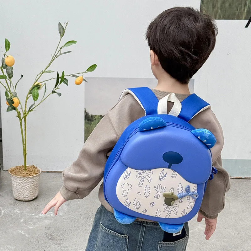 2026 New Children's School Bag Cartoon Printing Kindergarten Opening Backpack for Boys and Girls Bear Backpack