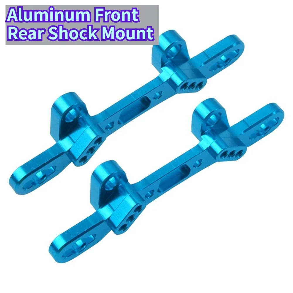CNC Machined Aluminum Front Rear Shock Mount RC car For Tamiya TT02 1/10 Scale Touring Vehicle Custom Size Upgrade Accessories