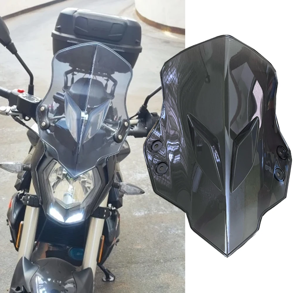 For Benelli TNT 25 N 2021 TNT25N Windscreen Motorcycle Windshield Street Bike Screen Glass BJ250-15 Accessories Wind Deflector