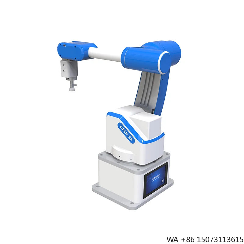 Brazo robótico RB6-410 de 6 ejes: código abierto ROS para visión AI y investigación científica