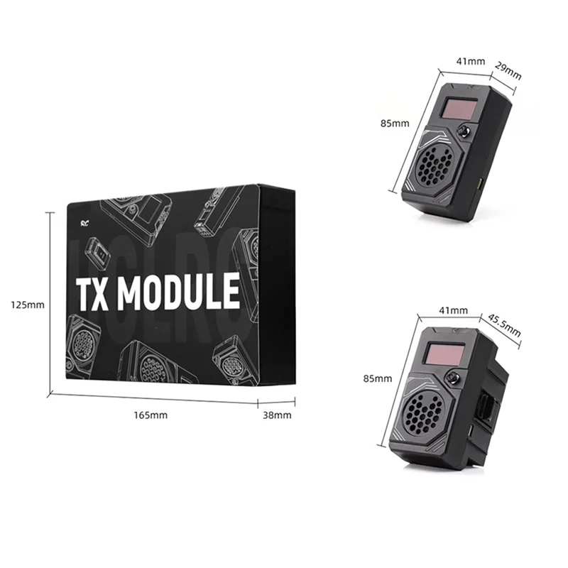 APPLIA-para HGLRC TON TX Ranger ELRS 868/915Mhz 2W RC Ranger 2S-6S para JR 5PIN NANO 8 Pin FPV TX