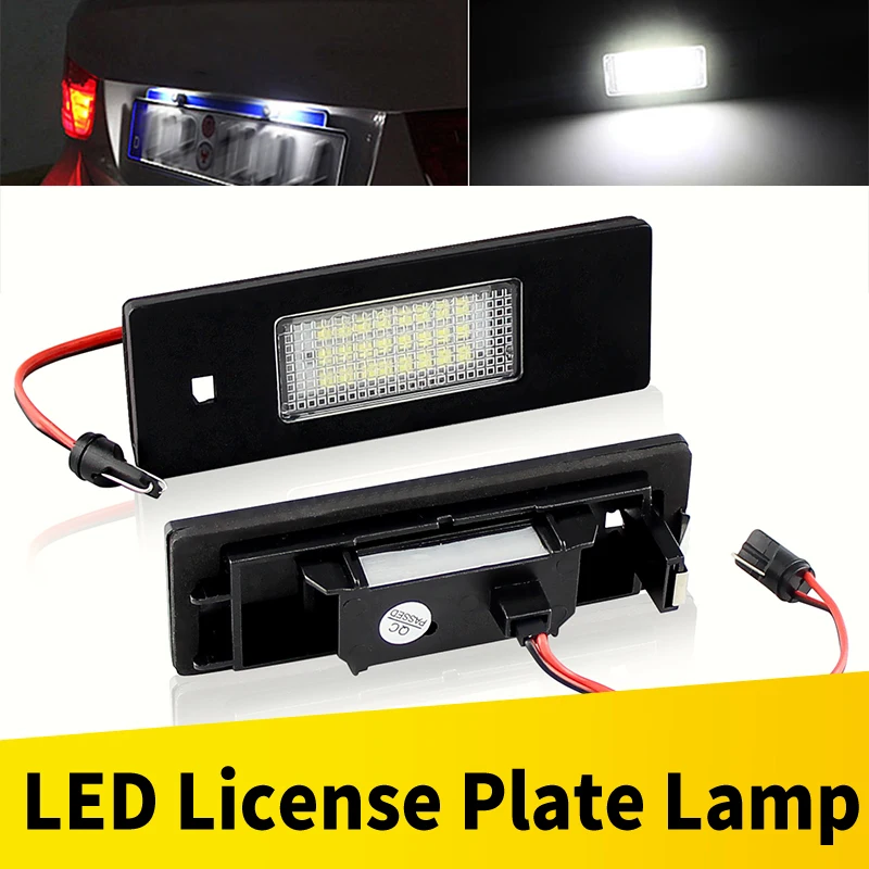 

2 светодиодных лампы освещения номерного знака для BMW 1 серии E81 E87 E63 E64 M6 E85 Z4 F12 F13 F20 K48 MINI R60 R61 Canbus без ошибок