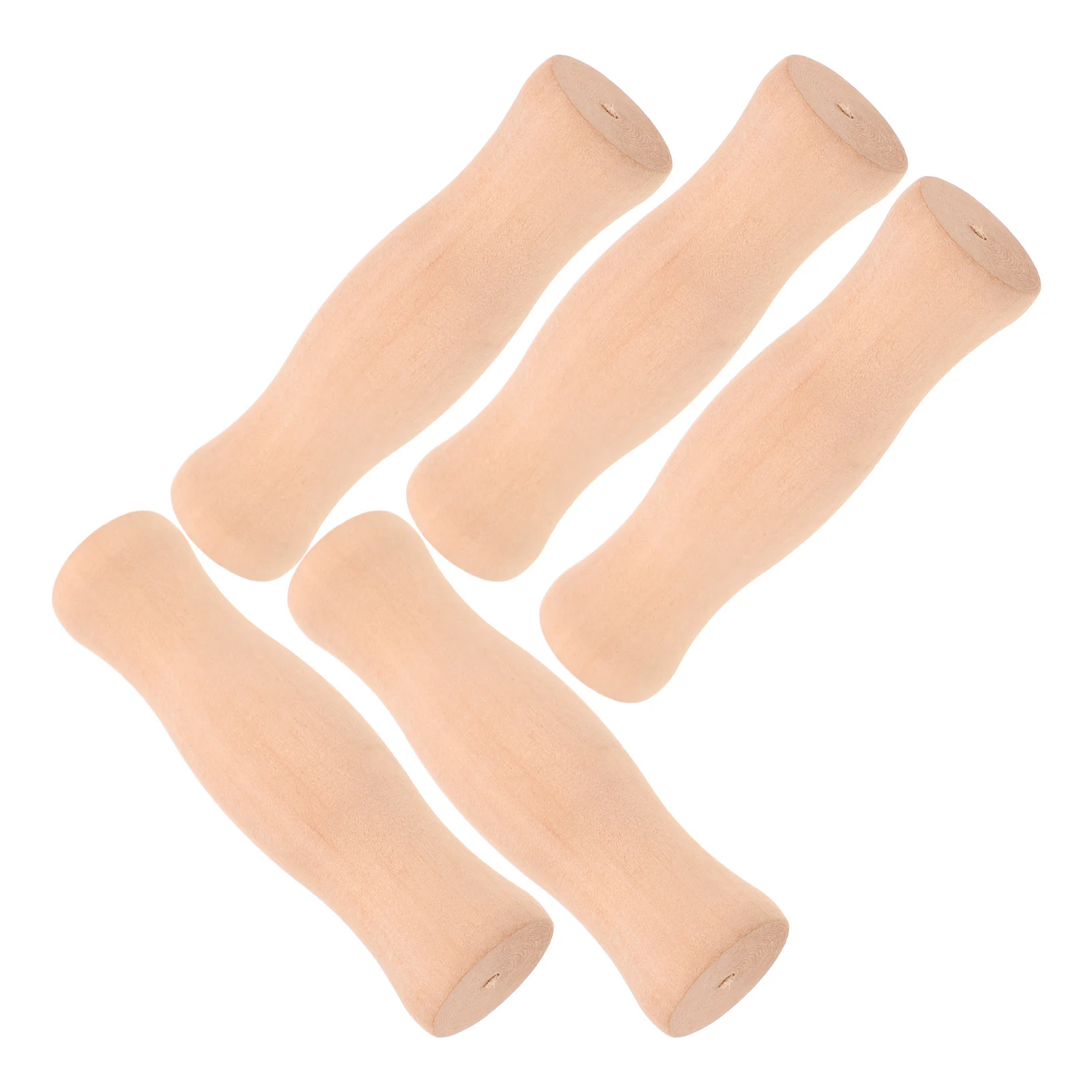 

6Pcs Wooden Bucket Handle Replacement Smooth Ergonomic Grip Heavy Duty Non-Slip DIY for Kitchen Gardening Use Bucket Wire Handle