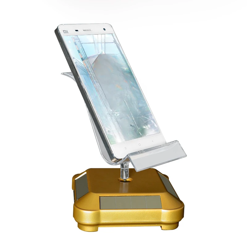 Solar rotating display stand mobile phone bracket real machine display stand mobile phone tray seat model support lighter rack