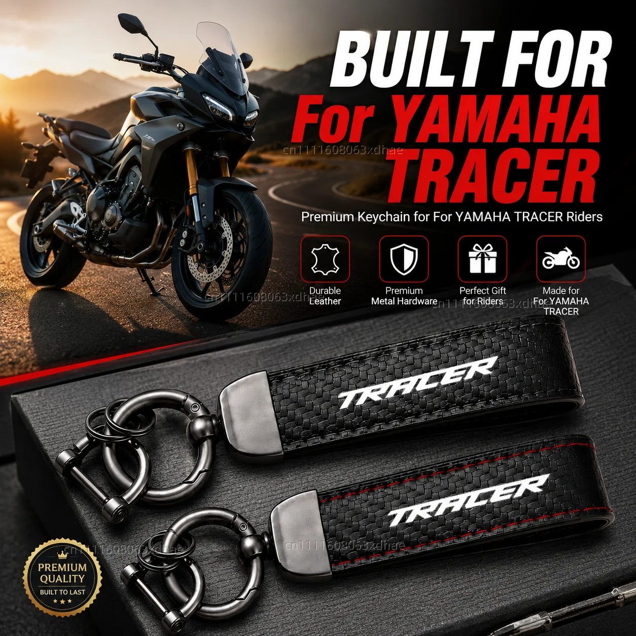 

High-Grade Leather Motorcycle Keychain Holder Keyring Accessories For YAMAHA TRACER 900GT Tracer 700 900 GT Tracer700gt MT09