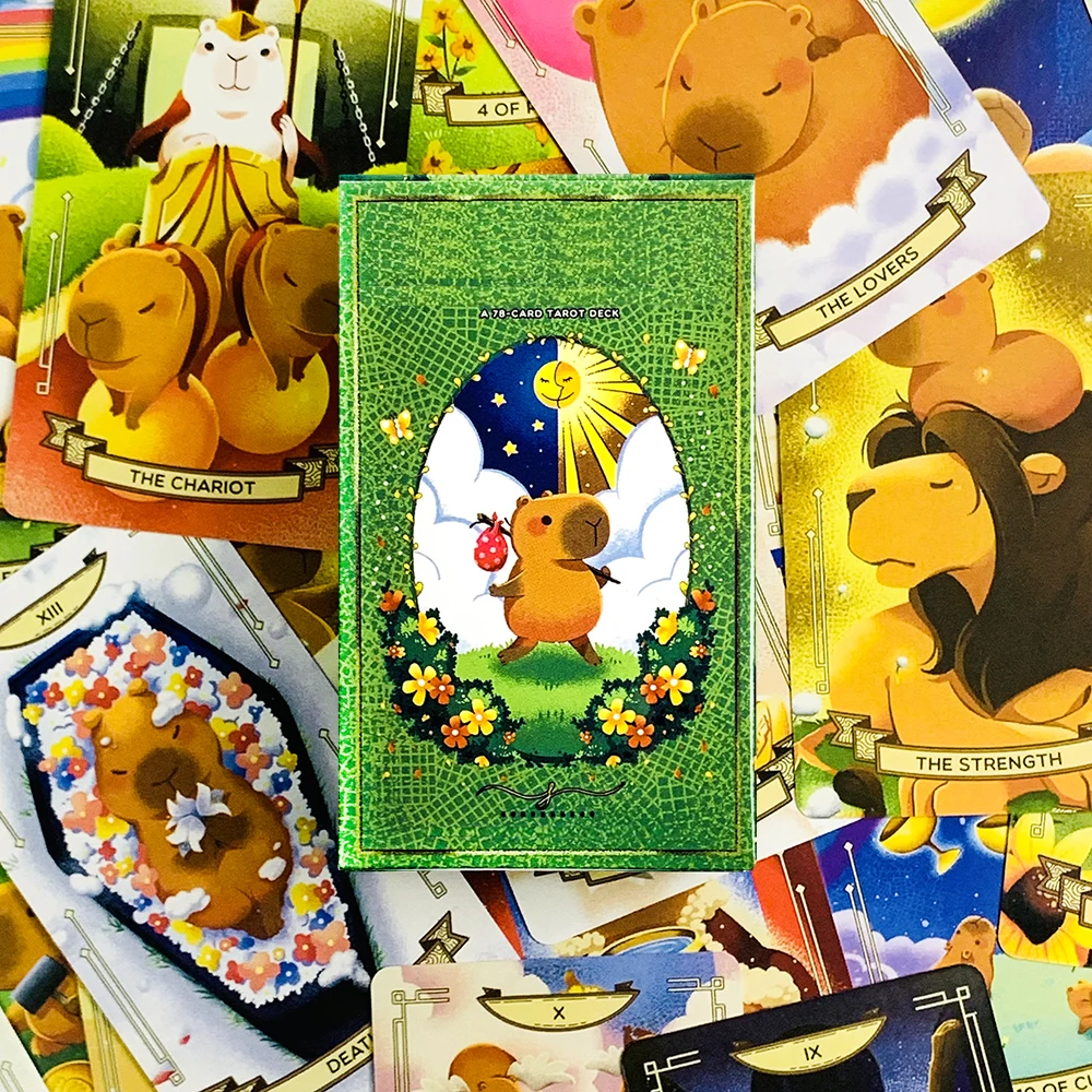 مجموعة بطاقات التارو الجديدة 78 قطعة من بطاقات التارو اللطيفة تجلب تلك المهدئة والطاقة إلى ألعاب العطلات على سطح التارو، وهدايا السنة الجديدة #3