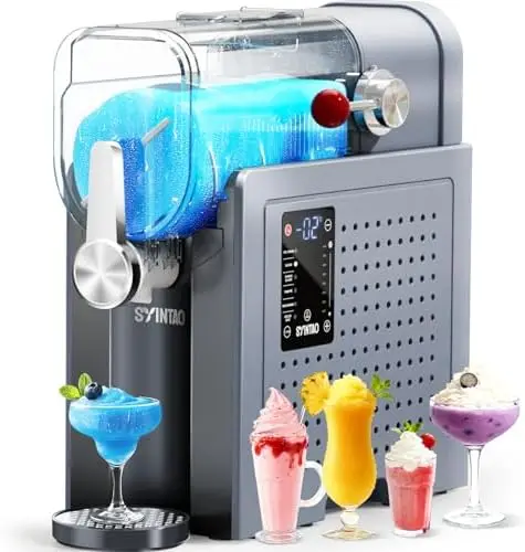 

2-in-1 Slushie & Soft Serve Machine – 88oz, No Ice Needed, 6 Presets, Auto-Clean, LED Display – Perfect Valentine’s Gift