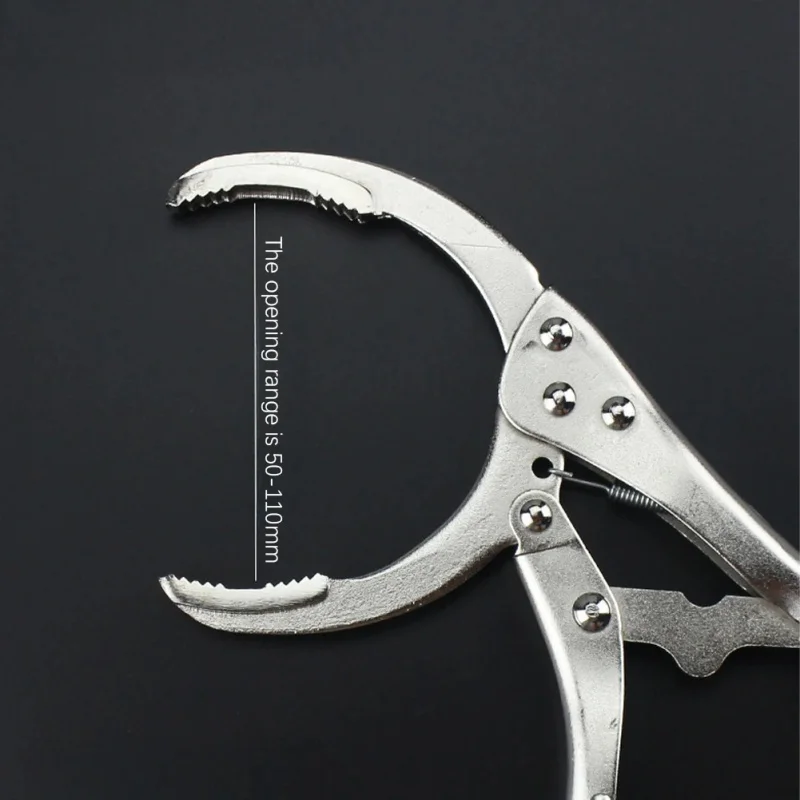 Universal Stainless Steel Oil Filter Wrench Pliers Non Slip Professional Tool Used For Efficient Disassembly Of Filters