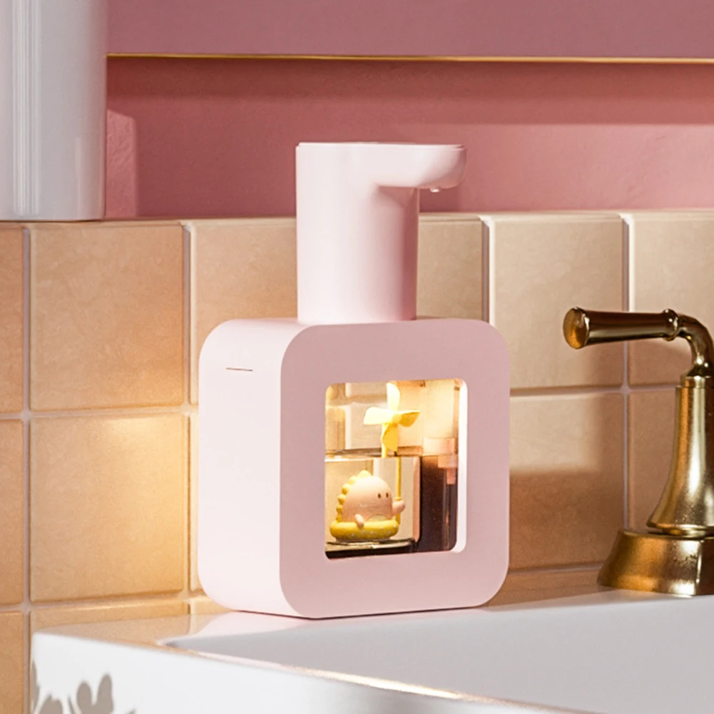 

Дозатор для пенного мыла с милым домашним животным, USB-зарядка, диспенсеры для жидкой пены, настенный бесконтактный датчик для умывальника в отеле